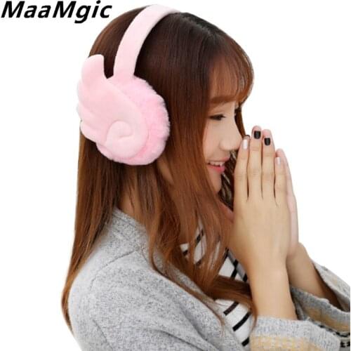 Fashion New Plush Female Winter Earmuff Warm Ear Muffs Headphones Girls Earmuffs Earphone Ear Warmers Protector Fur Headphones