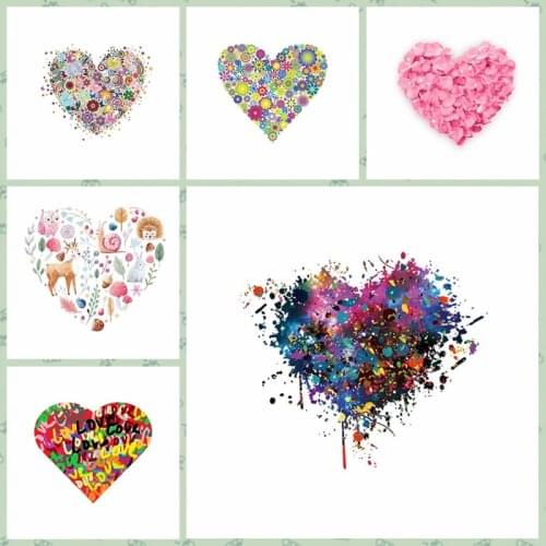 Cartoon Stickers Patch Iron On Transfers For T-Shirt Patch Hoodies Clothing Patches Badge Applique Vinyl Heat Patches Transfer