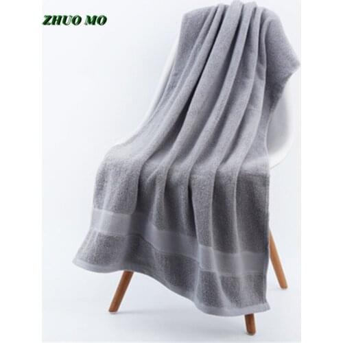 Soft Large Towel Bathroom For Adults Shower 70*140 cm Super Absorbent White Gray Blue Beach Towel 100% Cotton Lovers Gift
