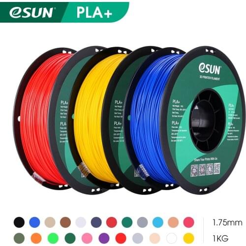 ESUN PLA Plus 3D Printer Filament 1KG 1.75mm +/- 0.03mm 3D Plastic Printing Eco-friendly Material For FDM Reprap3D Printers