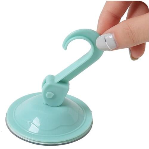 New Oversized Powerful Vacuum Strong Transparent Suction Cup Wall Hooks Free Seamless Nail Hook Hanger