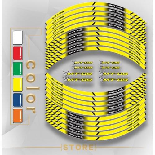 New Motorcycle Tire Reflective stickers inner wheel stripes decoration decals for BMW MT-09 mt09