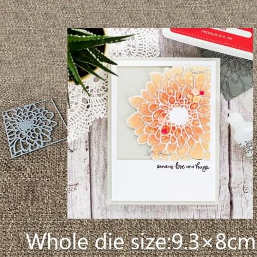 New Design Craft Metal stencil mold Cutting Dies flower frame decoration scrapbook die cuts Album Paper Card Craft Embossing