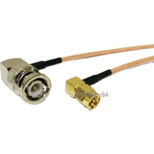 New Modem Connexion Cable SMA Male Plug Right Angle To BNC Male Plug Right Angle Connector RG316 Cable 15CM 6" Adapter