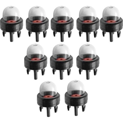 10pcs Snap-in Primer Bulb For Walbro 188-512 188-512-1 RYOBI 683974 Poulan 530047721 Husqvarna 5039366-01 Ryobi 791-683974-B