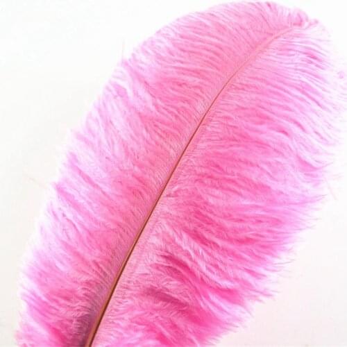 Wholasale Pink Ostrich Feathers for Crafts 15-70cm DIY Wedding Party Supplies Carnival Dancer Decoration Ostrich Feather plumas