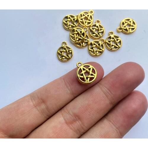 30pcs Pentagram Connector Charms Jewelry For Women DIY Necklace Bracelet Key Chain Aesthetic Accessories Jewelry Making Supplies