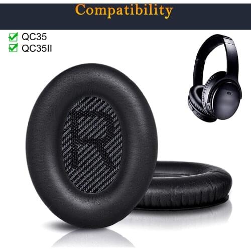 QC35 Professional Replacement Ear Pads Cushions, Earpads Compatible with Bose QuietComfort 35 (Bose QC35) and Quiet Comfort 35 I
