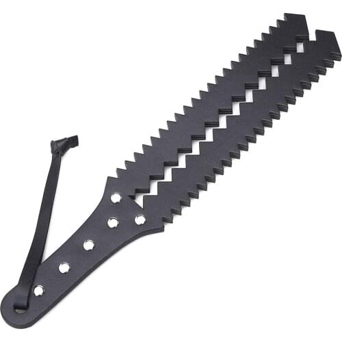 Faux Leather Strap/Paddle Three Layer Studded Paddles-Leather Riding Horses Whip Crops for Horses