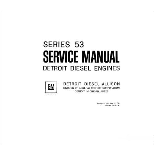 Detroit Diesel Engines Series 53 Service Manual