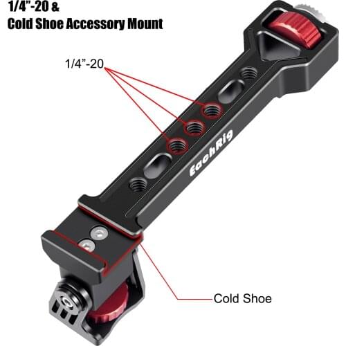 1/4'' Screw Flash Holder Stand Adjustable Monitor Mount for DJI Ronin S SC for Zhiyun Crane 3 Weebill Lab S Gimbal Stabilizer