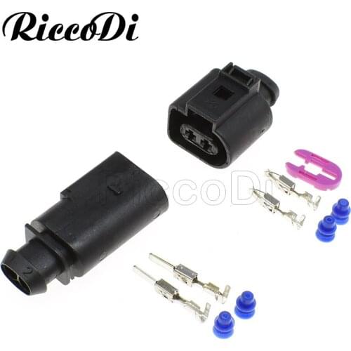 1-20Sets 3.5mm Male Female Waterproof Automotive Wiring Harness Connector Electrical Horn Plug For VW Audi1J0973722A 8D0 973 822