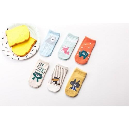 DHL 200pair Baby Cotton Anti-slip Cartoon Floor Socks for 0-24month