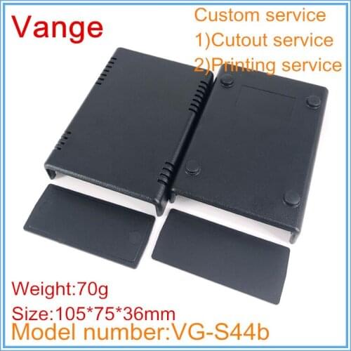 5pcs/lot electrical junction box ABS plastic material instrument case housing 105*75*36mm with footpad for amplifier product