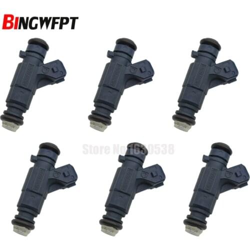 6pc Fuel Injector Nozzle Bico A1120780149 0 280 156 014 0280156014 For Mercedes-Benz SLK320 W210 E320 E280 2.8L 3.2L V6 95-04