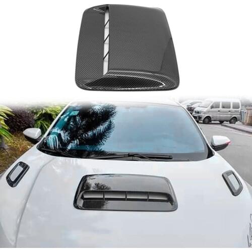 Car Universal Hood Vent Air Outlet Cover for Infiniti Mazda Tesla Hood Scoop Air Flow Intake Vent Cover