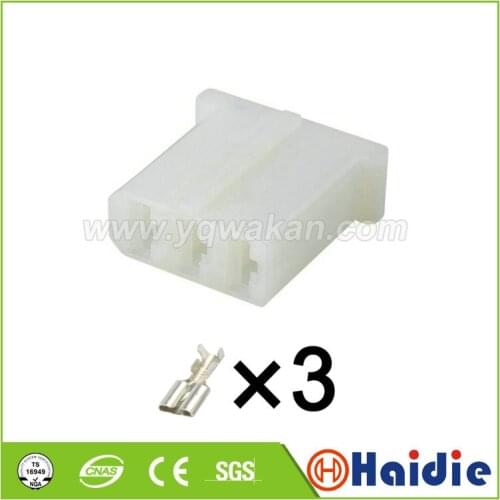 Free shipping 5sets 3pin VW auto unsealed housing plug 893 906 231 cable electrical harness connector 893906231