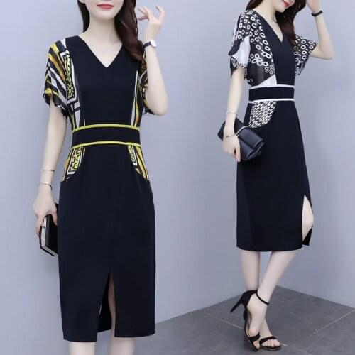 Large Size Fashion Elegant Vestidos De Festa Summer Midi Sukienki Na Wesele Damskie Dresses Woman Party Night Club Dress