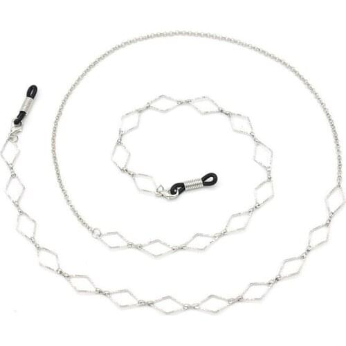 New Fashion Womens Gold Eyeglass Chains Sunglasses Reading Crystal Beaded Glasses Chain Eyewears Cord Holder neck strap Rope