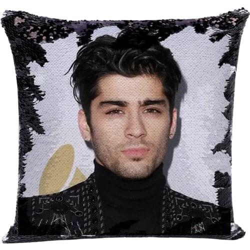 Zayn malik Super Shining Magical Cushion Cover Reversible Color Changing Pillow Case Pillow Cover for Seat Car