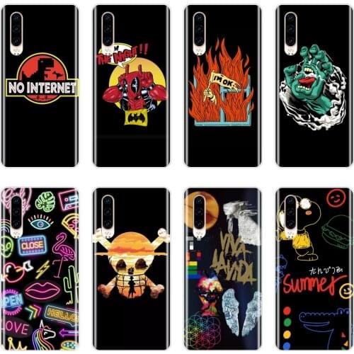 Black Cool Phone Case For Huawei P Smart Plus 2019 P Smart Z Silicone Soft Back Cover For Huawei P30 Lite Pro P20 Lite 2019