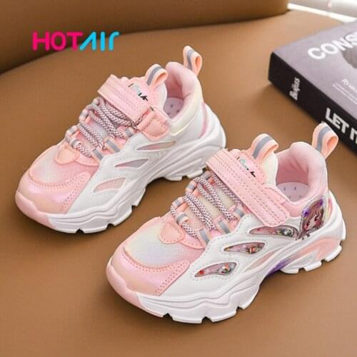 2021 Kids Sport Shoes For Girls Sneakers Boy Students Breathable Children Shoes Girls Sneakers Light Shoes