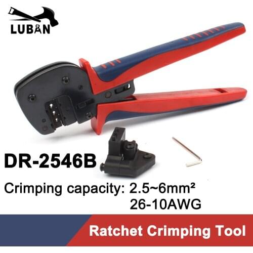 DR-2546B ( A-2546B MC4 ) Crimping Plier Ratchet Crimping Tool crimping plier 0.25-6mm