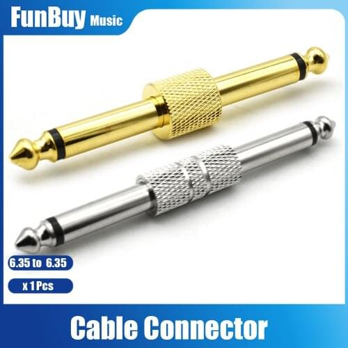 Guitar Convert Guitarra Effect Pedal Adapter JACK-JACK Connector Metal Solder Straight Converter Plug Patch Connect