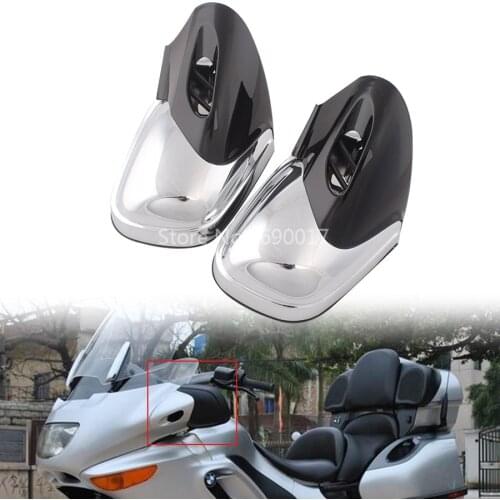 Chrome Motorcycle Front Fairing Mount Mirrors Rearview Mirrors Fit For BMW K1200 K1200LT K1200M 1999-2008 Models