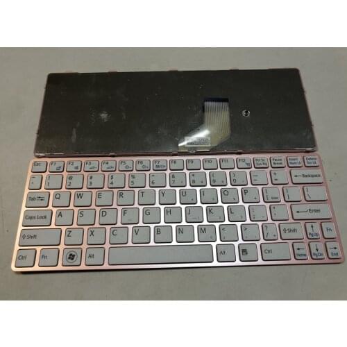 US Laptop Keyboard For SONY for VAIO SVE11 SVE111 SVE11113FXB SVE11115EG SVE111 15ELW With Pink Frame US Layout