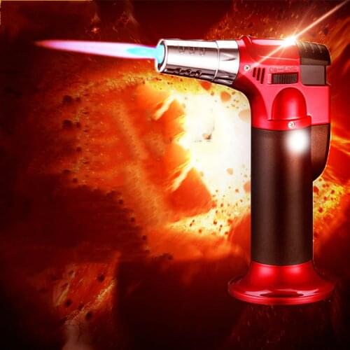 Kitchen Outdoor Baking BBQ Lighter Spray Gun Torch Pipe Gas Jet Windproof Camping Lighters Turbo Butane Cigarette Cigar 1300 C