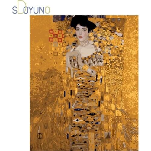 SDOYUNO 60x75cm Abstract Painting By Numbers DIY Paint By Numbers On Canvas Kits For Adult Frameless Figure Hand Painting Decor