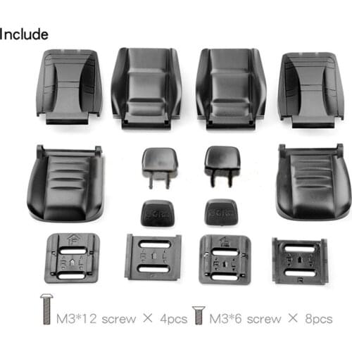 DIY Simulation Cab Multi-directional Adjustable Seat Kit Cockpit for 1/10 RC Car Accessories Parts