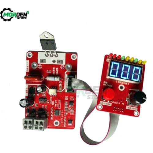 NY-D02 Double pulse Spot welding machine encoder Time Digit Module Control Panel Plate adjustable current Controller 40A/100A