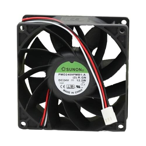 Original SUNON PMD2409PMB1-A 9238 12.2W DC 24V 3-wire converter Cooling fan