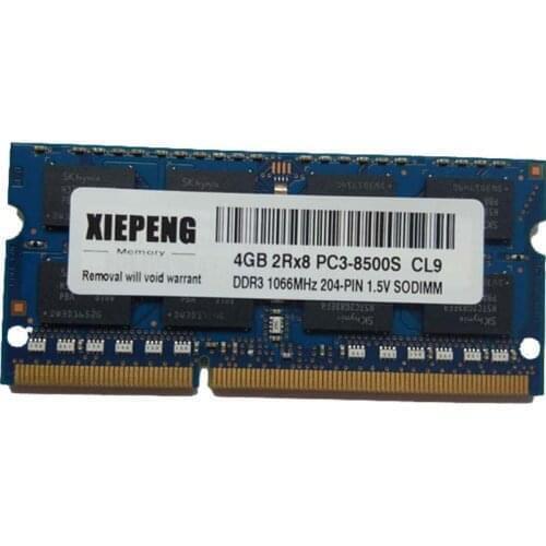For Acer AS5251 AS5253 AS5755 Laptop RAM 8GB 2Rx8 PC3-10600S DDR3 8G 1333 MHz 4gb pc3 8500 4G ddr3 1066 Notebook Memory