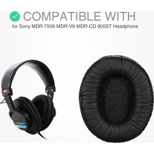 Replacement Memory Earpads Ear Pad Cushion for Sony MDR-7506 MDR-V6 MDR-CD 900ST Headphones