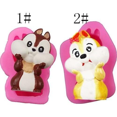 Cute Cartoon Cute Mouse Silicone Mold Cake Fondant Mold Bakery Mold For Baking Candle Mold