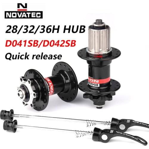 Novatec Hub D041SB D042SB Mountain Bike Disc Card Brake 28/32/36 Holes MTB Road Bicycle Bearing 36H Hubs 8/9/10/11/12 Speed