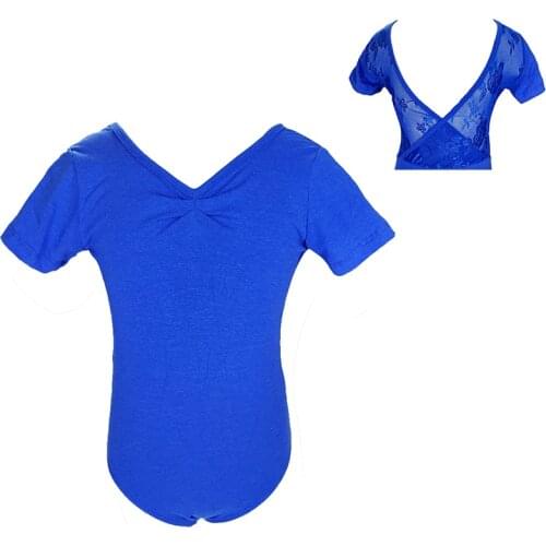 Royal blue Ballet Dress Kids Leotard Dance Wear Costumes Green Ballet Leotards for Girl Ballerina Pink cotton lace Gymnastics