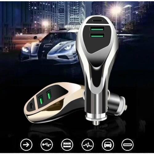 3 Ports USB Charger 5V Car Charger Charging for Mobile Phone Fast Charger Adapter for iphone Huawei Samsung Quick Charger 3.0
