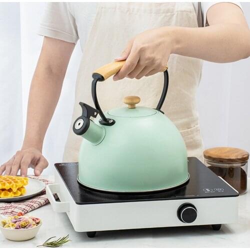 3L Whistling Kettle For Gas Stove Stainless Steel Whistle Food Grade Teapot Hot And Cool Kettle Water Bottle Induction Cookers