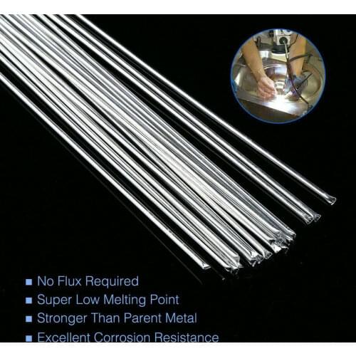 50Pcs Aluminum Welding Rods Solid Core No Flux Required Low Melting Point Corrosion Resistance for Soldering Aluminum