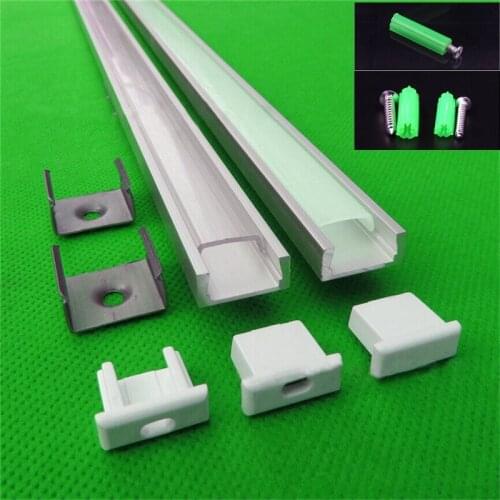 10x1m , aluminum profile for led strip,milky/transparent cover for 12mm strip with fittings ,LED bar light housing ,tape cover