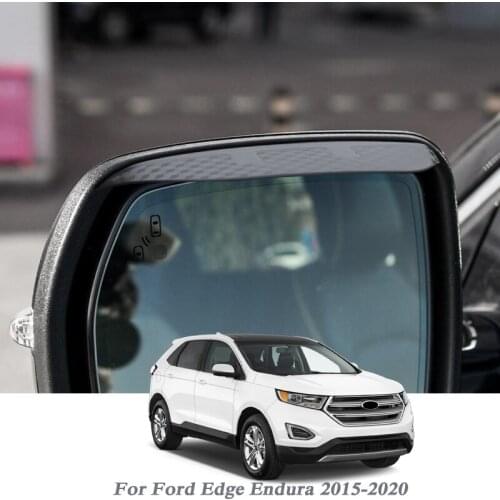 Car Rearview Mirror Rain Eyebrow Auto Shield Snow Guard Sun Side Visor Shade Protector For Ford Edge Endura 2015-2020Accessories