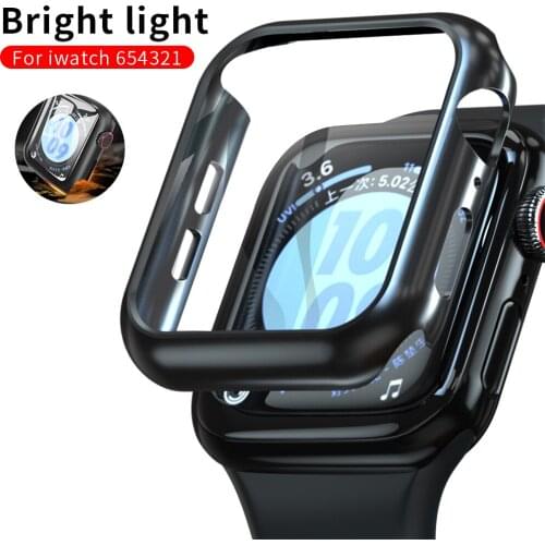 For Polished iWatch Case 4 5 44mm 40mm 42mm 38mm IWatch series apple watch 6 Se 54321 Accessories bumper Protective Shell frame