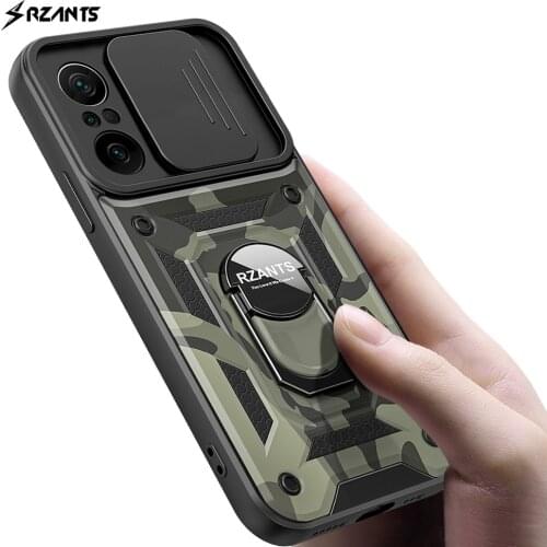 Rzants For Xiaomi POCO F3 Xiaomi MI 11i Case Camouflage [Jungle tank] Shockproof Ring Hard Casing Lens Protection Military Cover