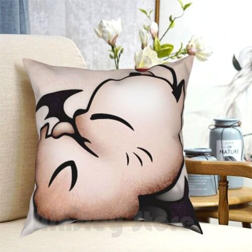 Black Mogu Sleep Pillow Case Printed Home Soft DIY Pillow cover Mogu Black Sleep Moguri Moogle Kawaii Funny Game Anime