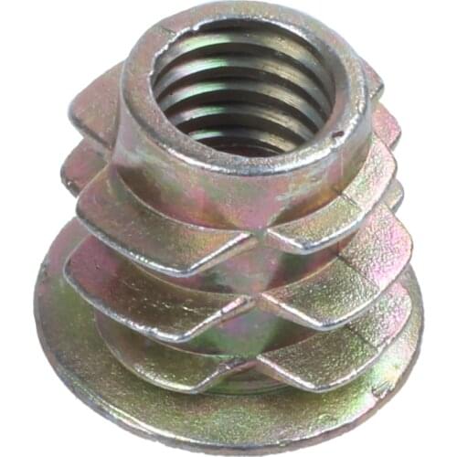 Hot 30 Pcs M6x10mm Hex Socket Screw in Thread Insert Nut for Wood