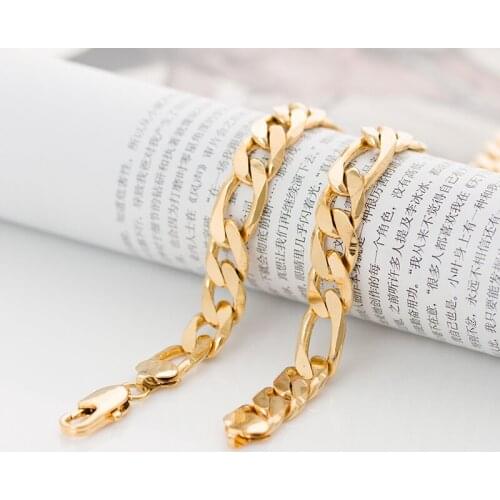 Classic high-polished snake chain brass plated mans necklace gold shop the same style high-quality jewelry does not fade